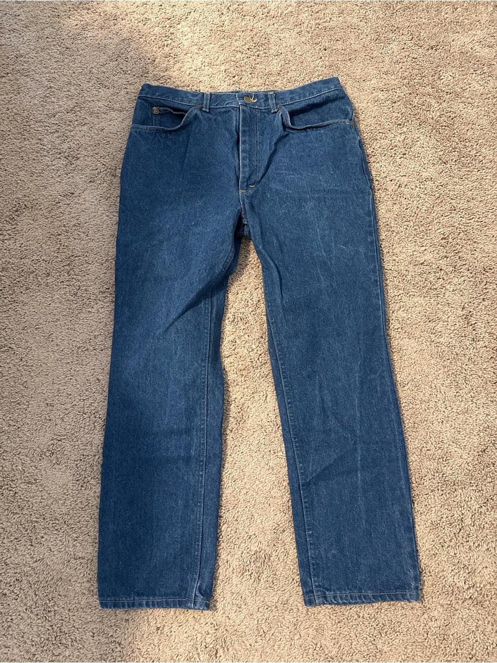 Lee Men's Straight Leg Jeans in Indigo Blue